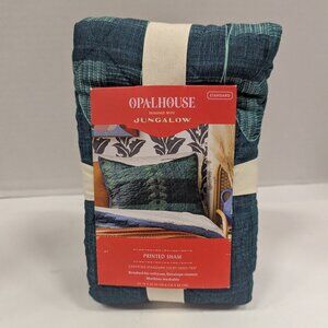 Opalhouse Jungalow Standard Printed Sham 20"x26" Green Quilt Pillow Cover